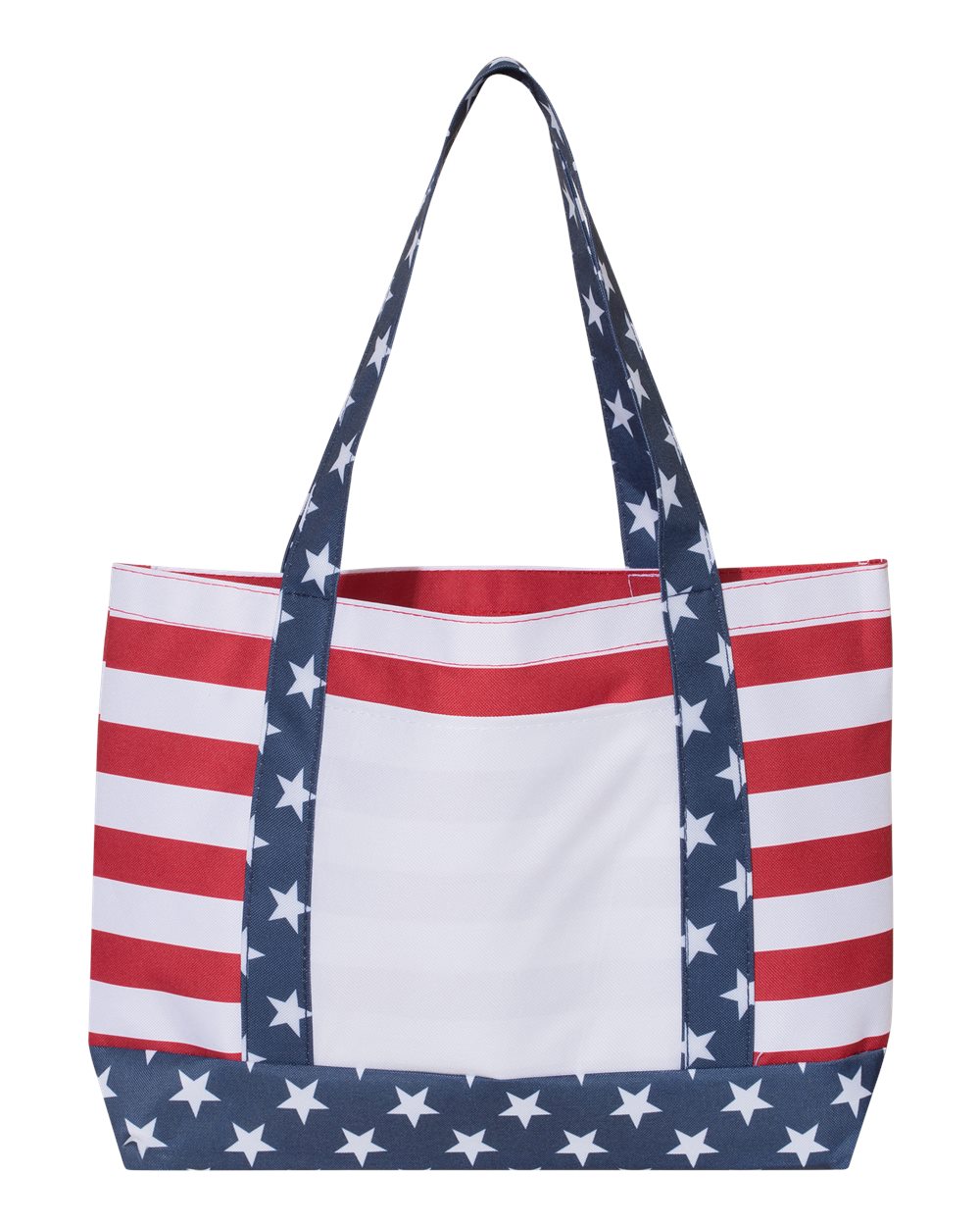 Americana Beach Tote - Front - B06366700 - Red/ White/ Blue