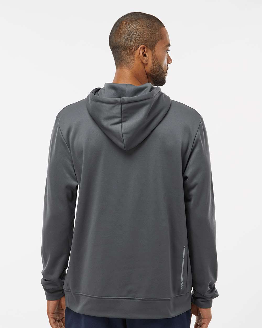 Men's Team Issue Hydrolix Hooded Sweatshirt - OnModelBack - B08887093 - Forged Iron