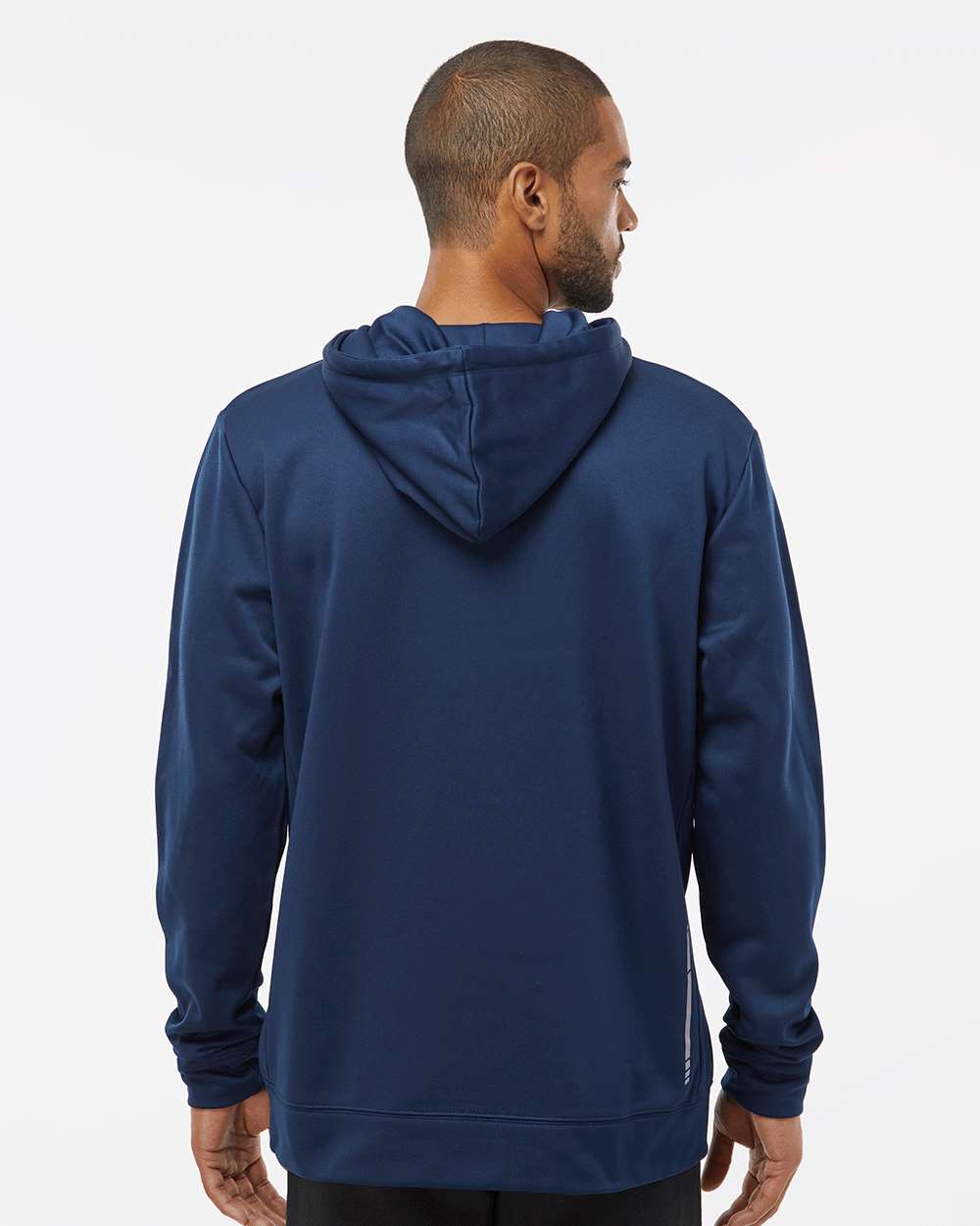 Men's Team Issue Hydrolix Hooded Sweatshirt - OnModelBack - B08887653 - Team Navy