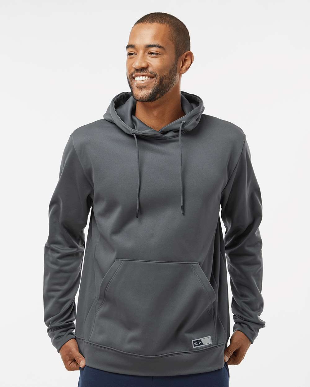 Men's Team Issue Hydrolix Hooded Sweatshirt - OnModelFront - B08887093 - Forged Iron