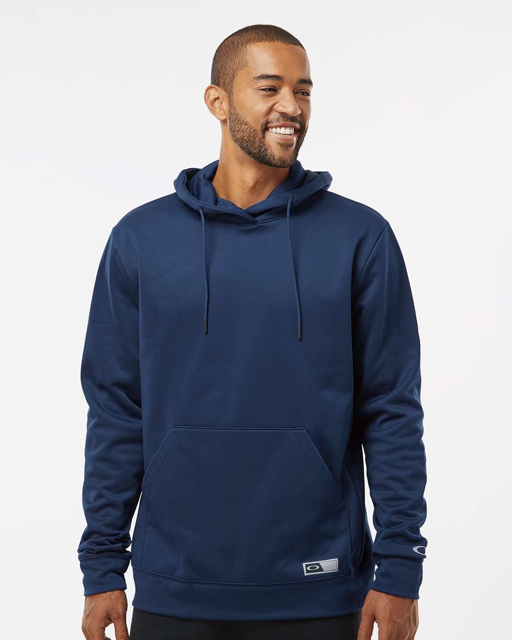 Men's Team Issue Hydrolix Hooded Sweatshirt - OnModelFront - B08887653 - Team Navy