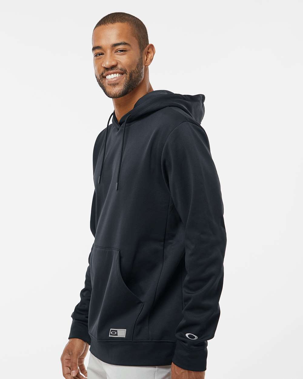 Men's Team Issue Hydrolix Hooded Sweatshirt - OnModelSide - B08887503 - Blackout