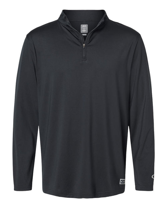 Men's Team Issue Podium Quarter-Zip Pullover - Front - B09287503 - Blackout