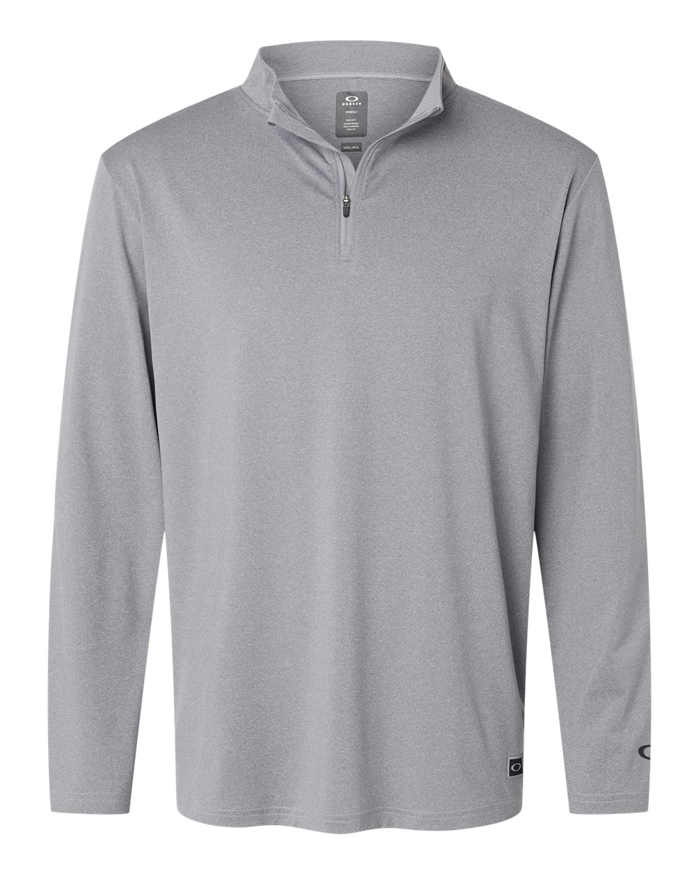 Men's Team Issue Podium Quarter-Zip Pullover - Front - B09287583 - New Granite Heather