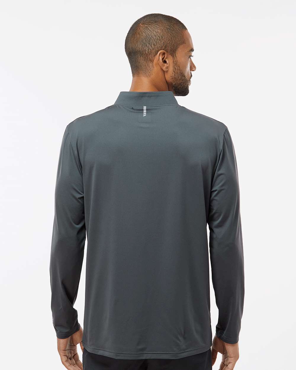 Men's Team Issue Podium Quarter-Zip Pullover - OnModelBack - B09287093 - Forged Iron