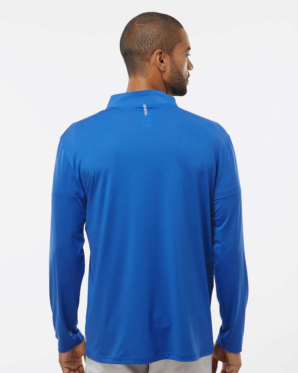 Men's Team Issue Podium Quarter-Zip Pullover - OnModelBack - B09287753 - Team Royal