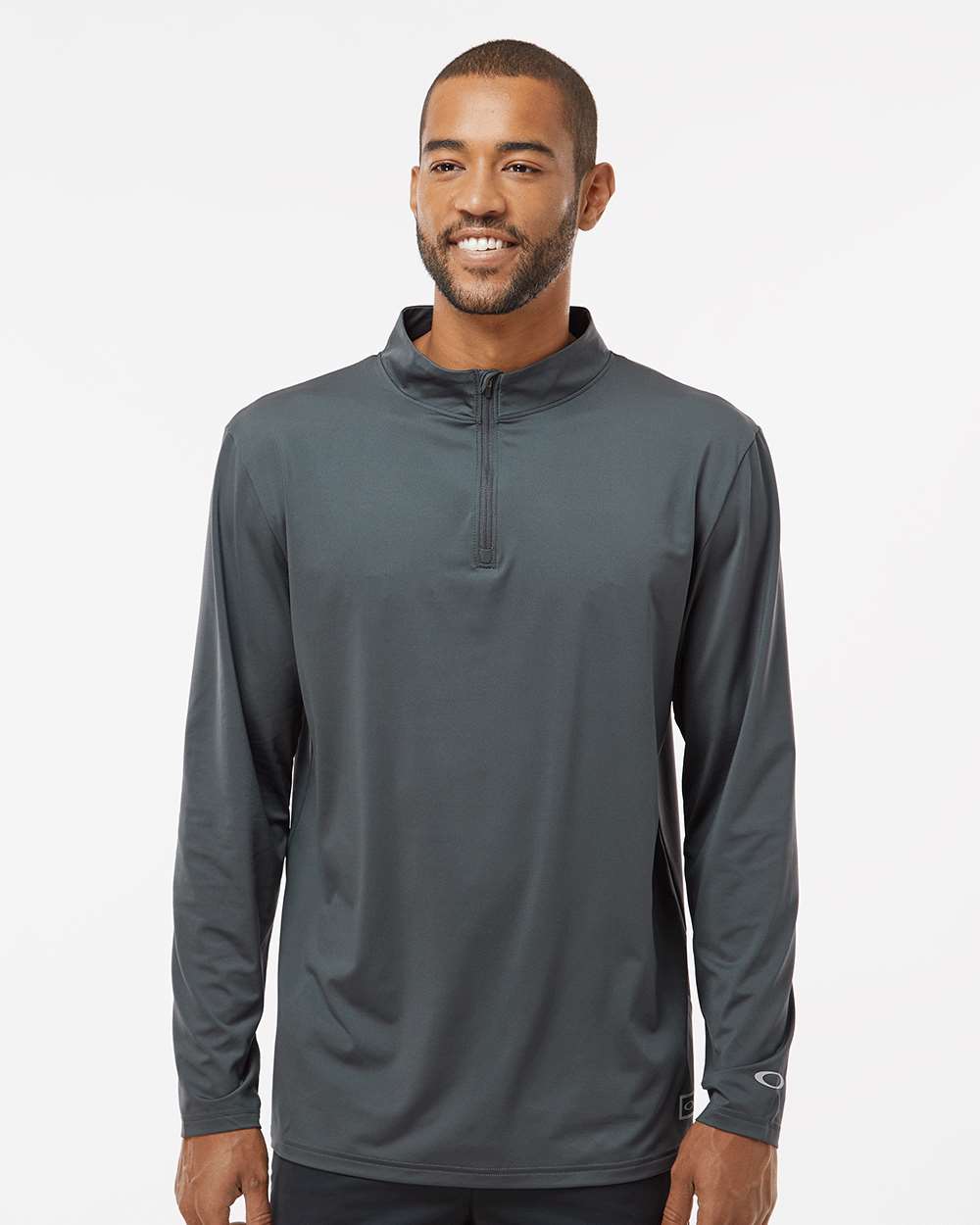 Men's Team Issue Podium Quarter-Zip Pullover - OnModelFront - B09287093 - Forged Iron