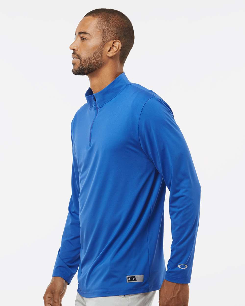 Men's Team Issue Podium Quarter-Zip Pullover - OnModelSide - B09287753 - Team Royal