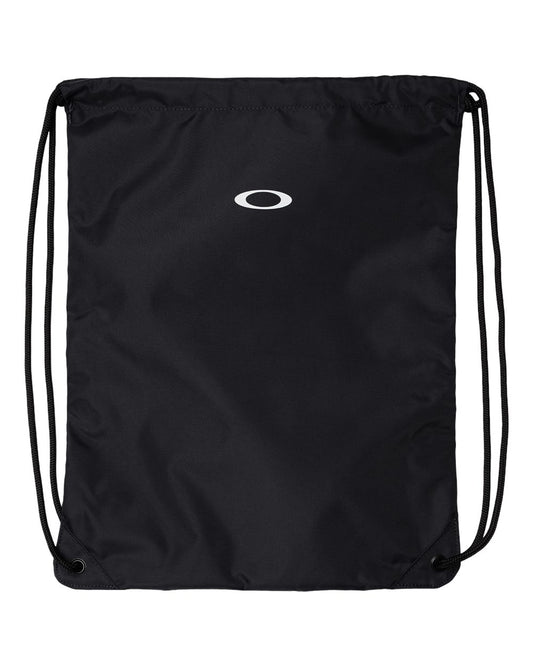 Team Issue Drawstring Backpack - Front - B15087120 - Blackout