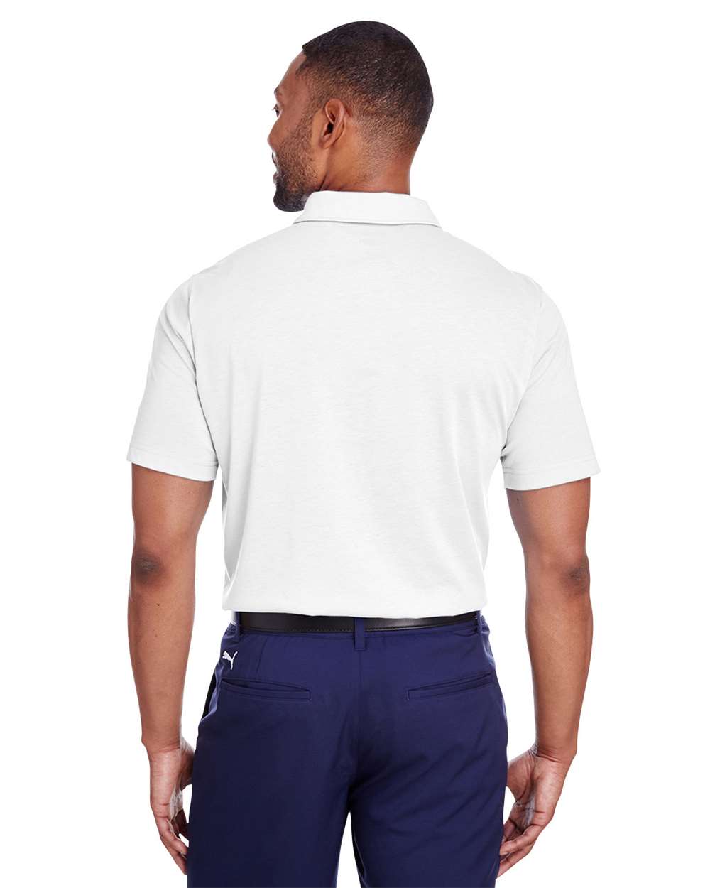 Men's Fusion Polo - OnModelBack - B17846003 - Bright White