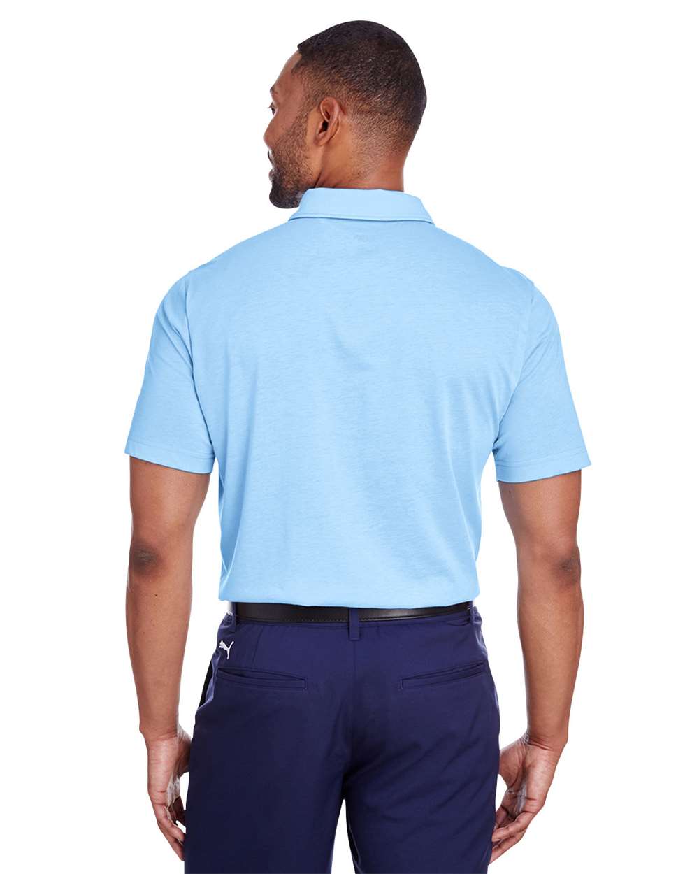 Men's Fusion Polo - OnModelBack - B17846253 - Blue Bell