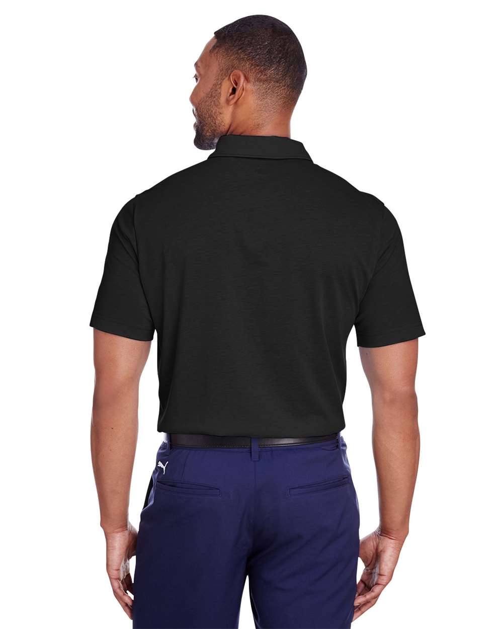 Men's Fusion Polo - OnModelBack - B17846503 - Puma Black