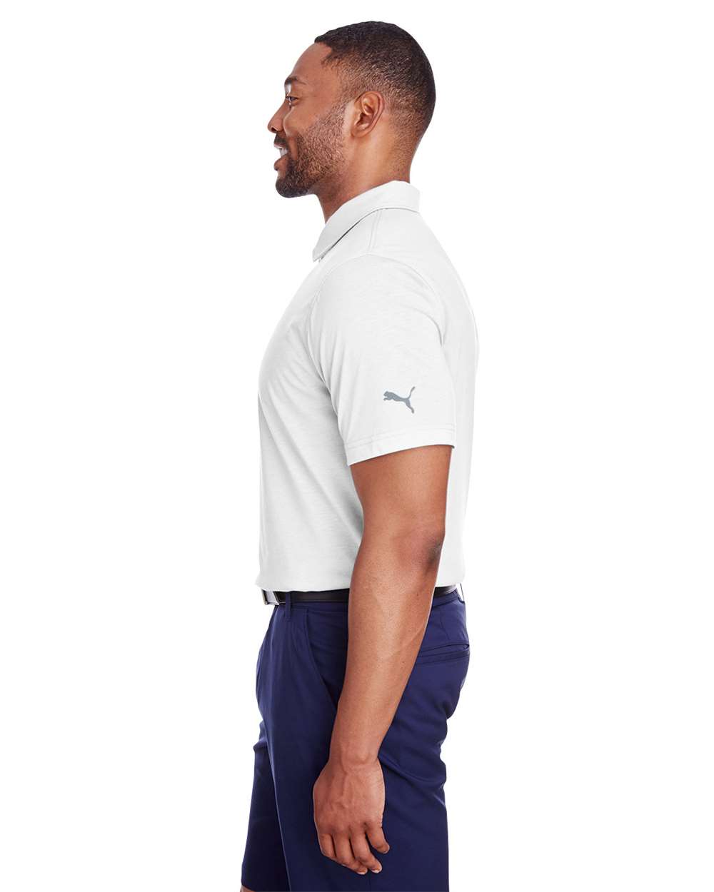 Men's Fusion Polo - OnModelSide - B17846003 - Bright White