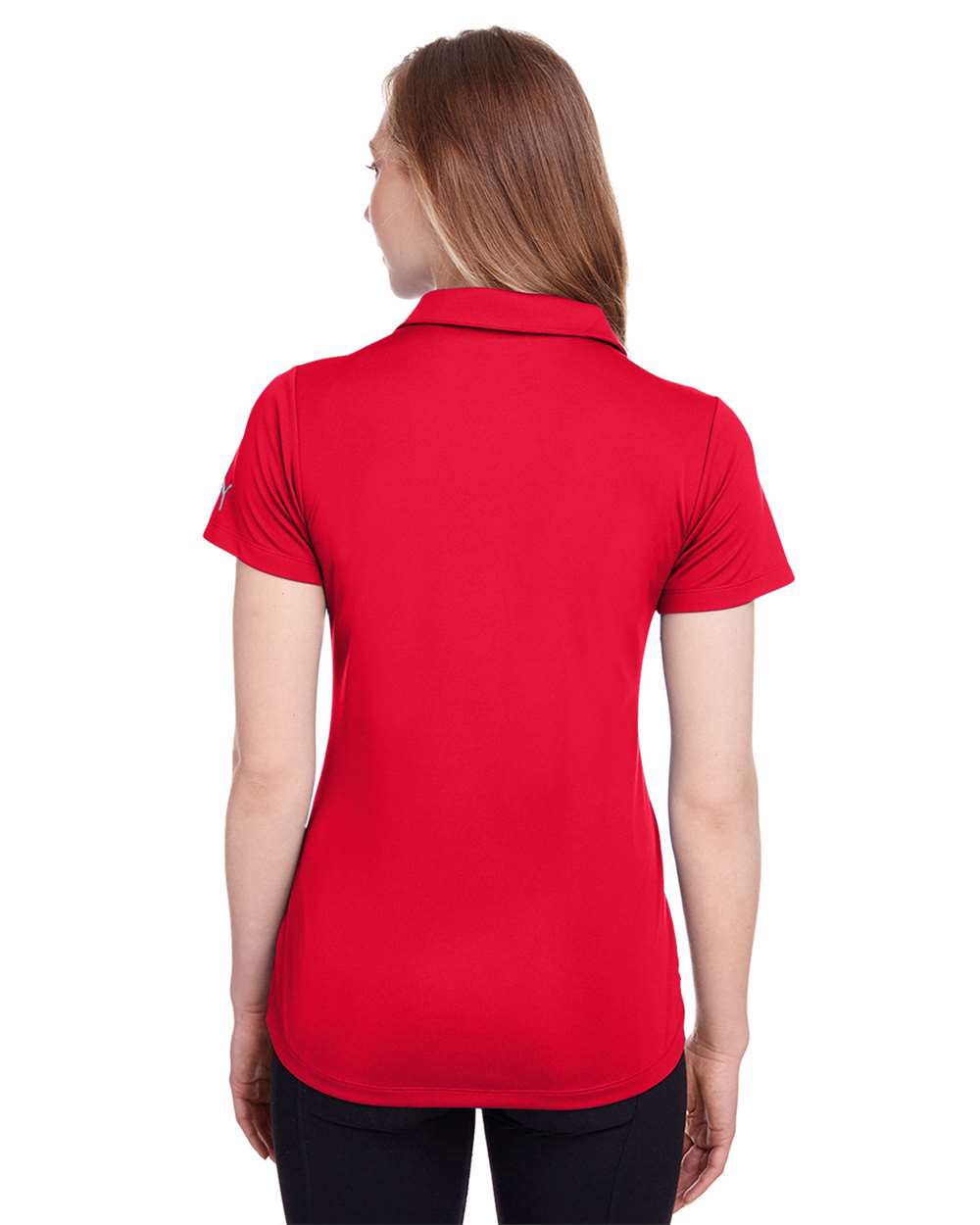 Women's Icon Golf Polo - OnModelBack - B17346702 - High Risk Red