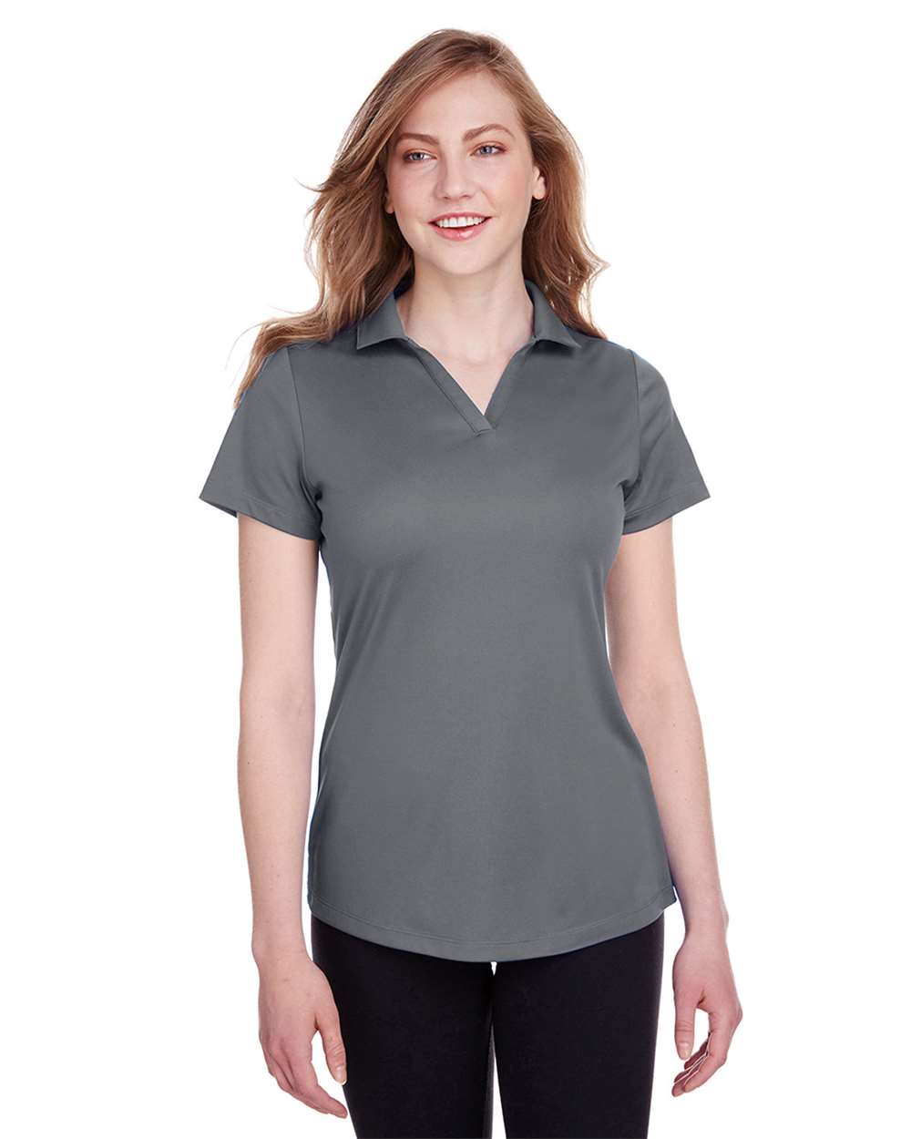 Women's Icon Golf Polo - OnModelFront - B17346092 - Quiet Shade