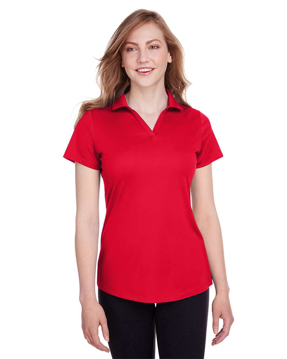 Women's Icon Golf Polo - OnModelFront - B17346702 - High Risk Red