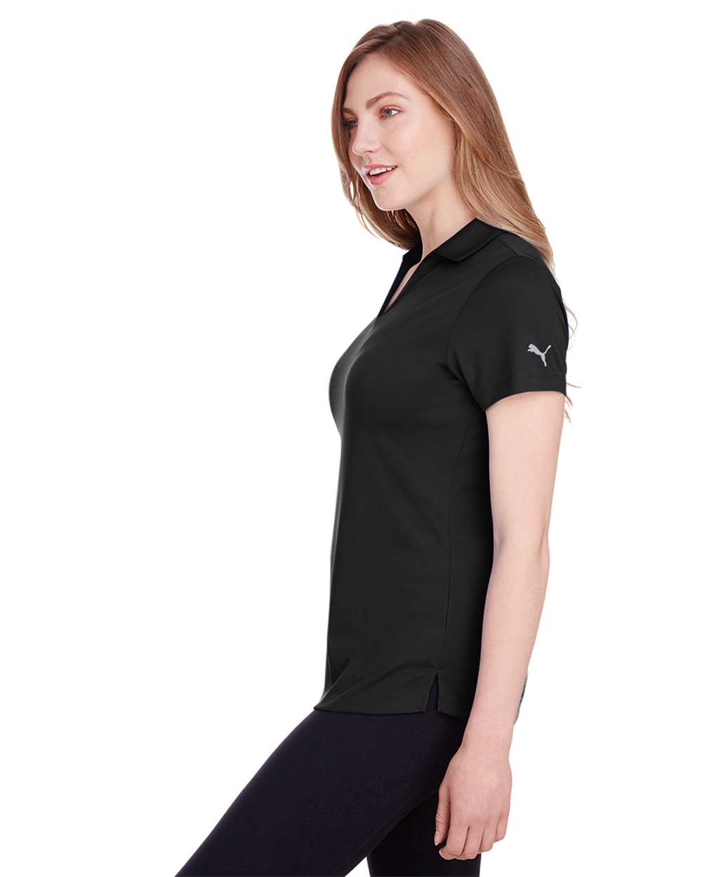 Women's Icon Golf Polo - OnModelSide - B17346502 - Puma Black