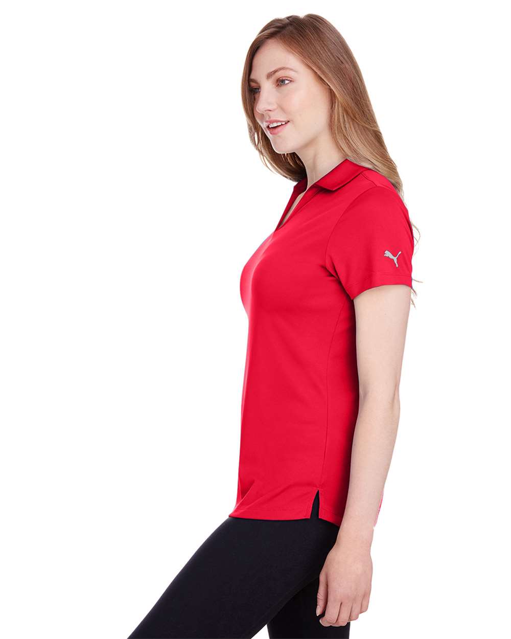 Women's Icon Golf Polo - OnModelSide - B17346702 - High Risk Red