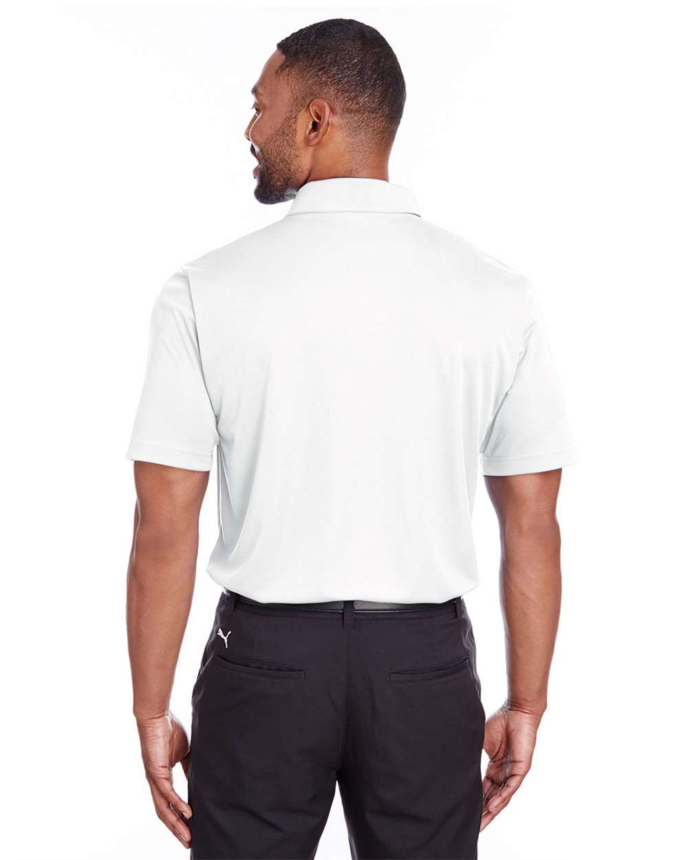 Men's Icon Golf Polo - OnModelBack - B17246004 - Bright White