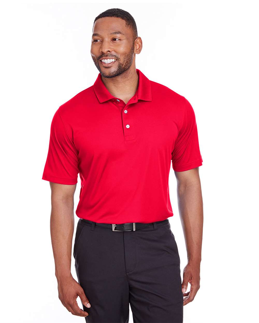 Men's Icon Golf Polo - OnModelFront - B17246703 - High Risk Red