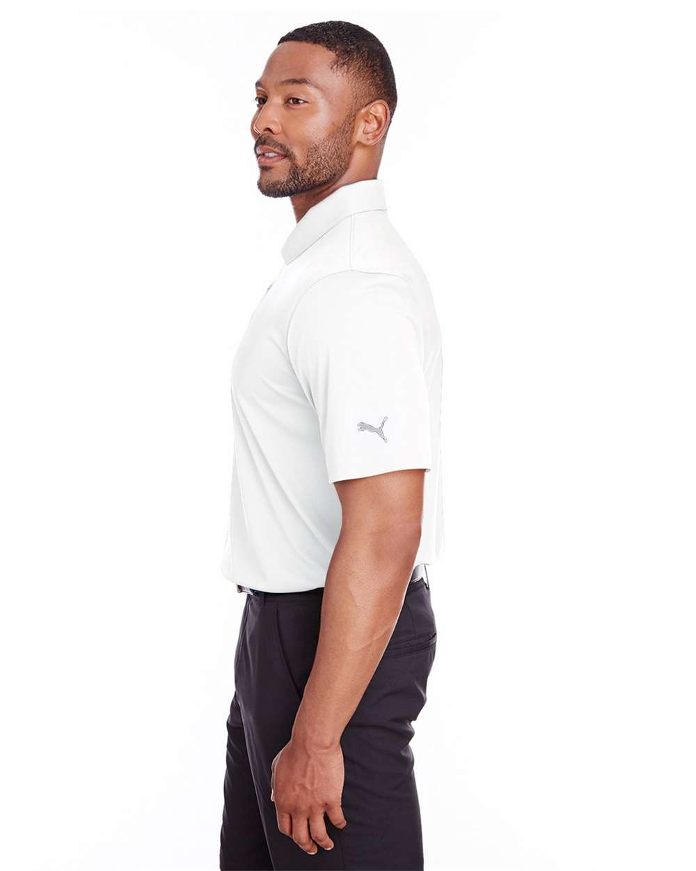 Men's Icon Golf Polo - OnModelSide - B17246004 - Bright White