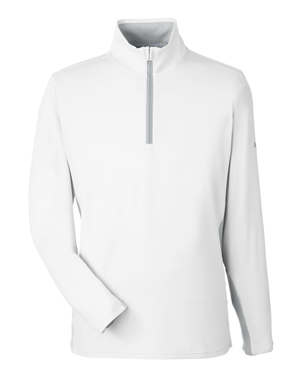 Men's Gamer Golf Quarter-Zip Pullover - Front - B18446004 - Bright White