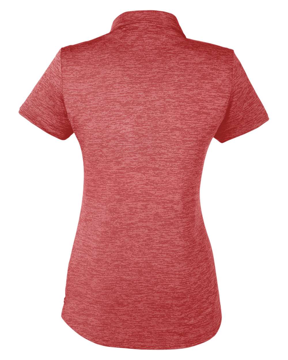 Women's Icon Heather Polo - Back - B17546702 - High Risk Red