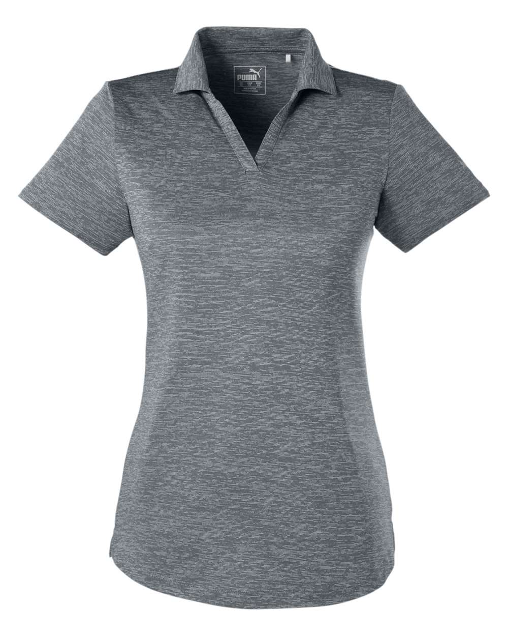 Women's Icon Heather Polo - Front - B17546092 - Quiet Shade