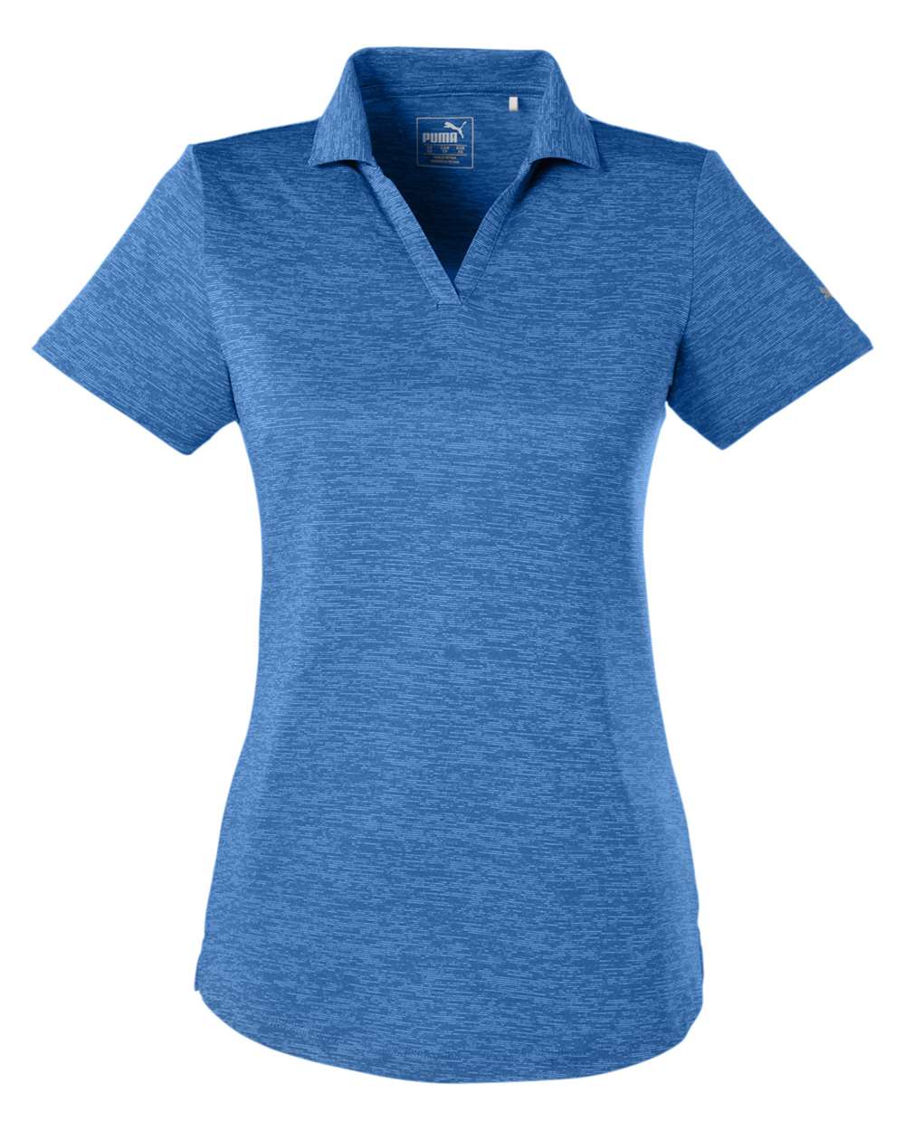 Women's Icon Heather Polo - Front - B17546752 - Lapis Blue