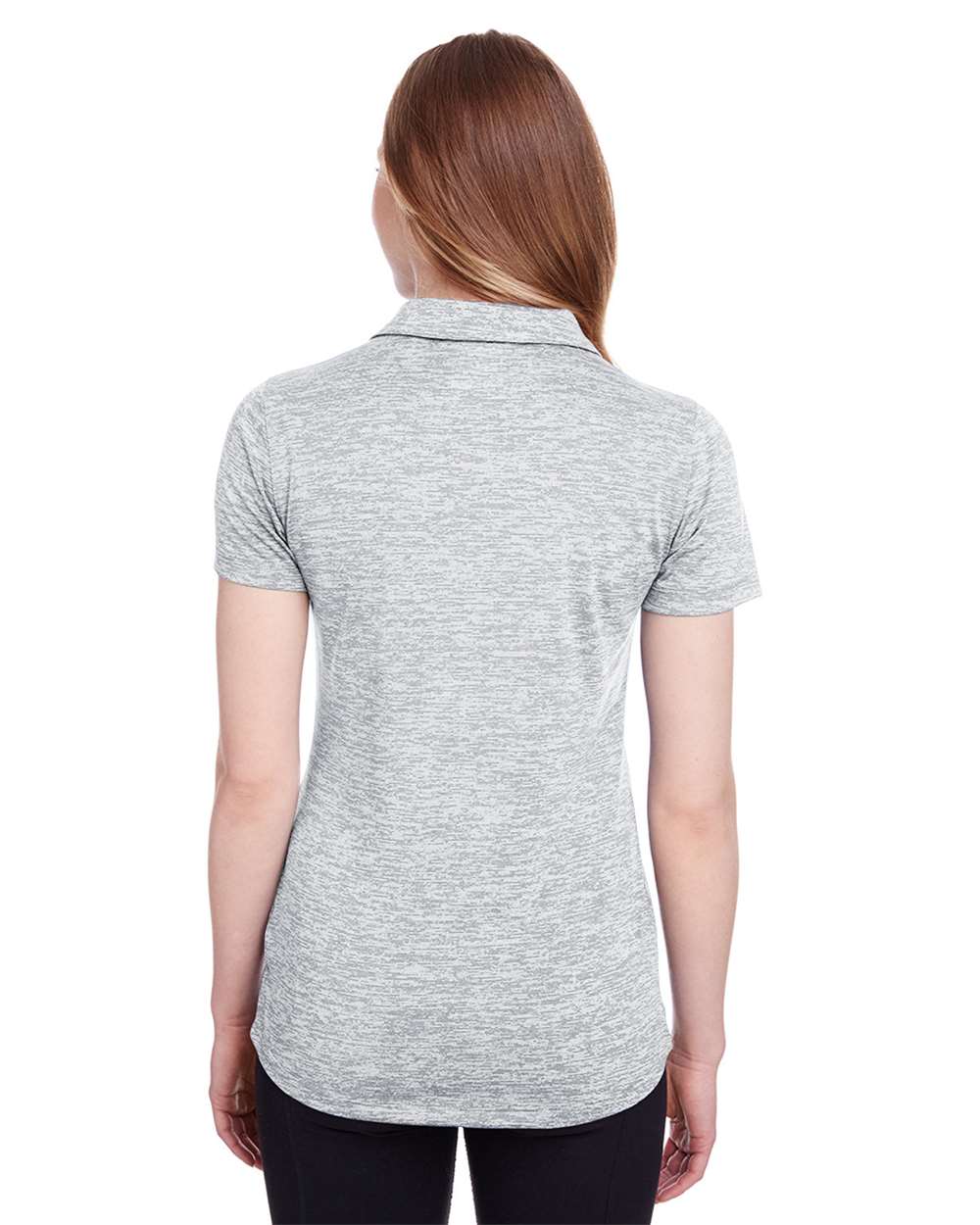 Women's Icon Heather Polo - OnModelBack - B17546002 - Bright White