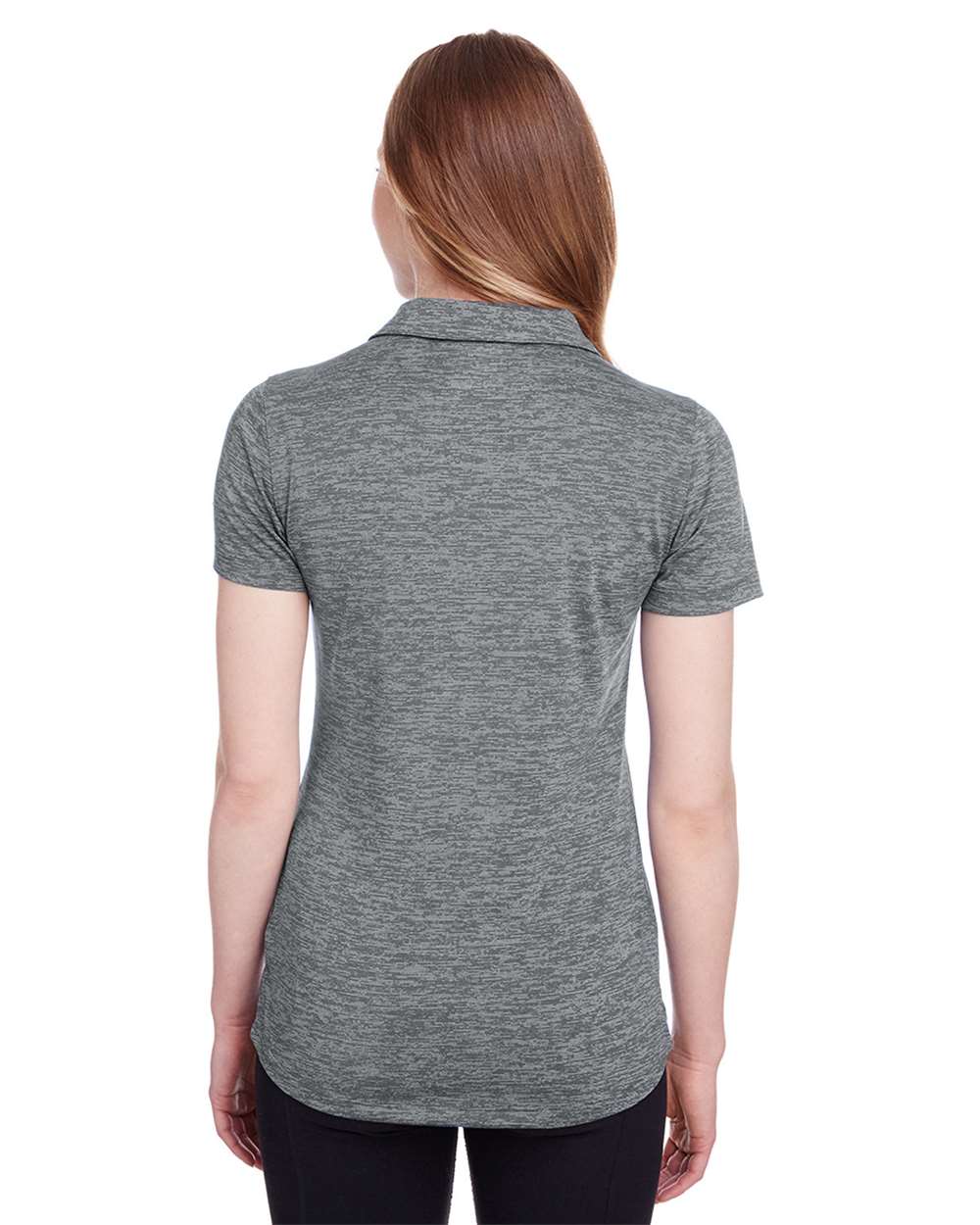 Women's Icon Heather Polo - OnModelBack - B17546092 - Quiet Shade