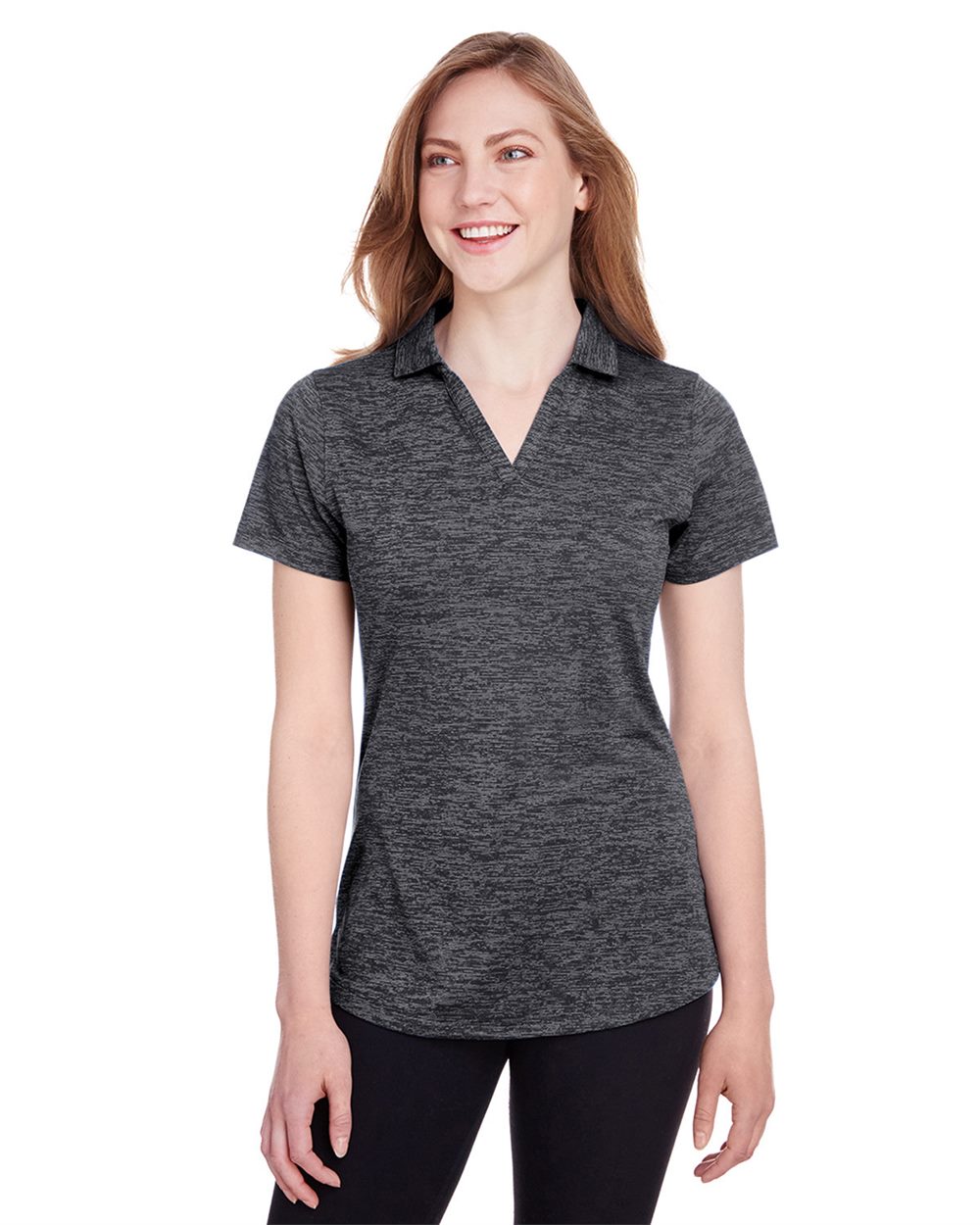 Women's Icon Heather Polo - styleImage