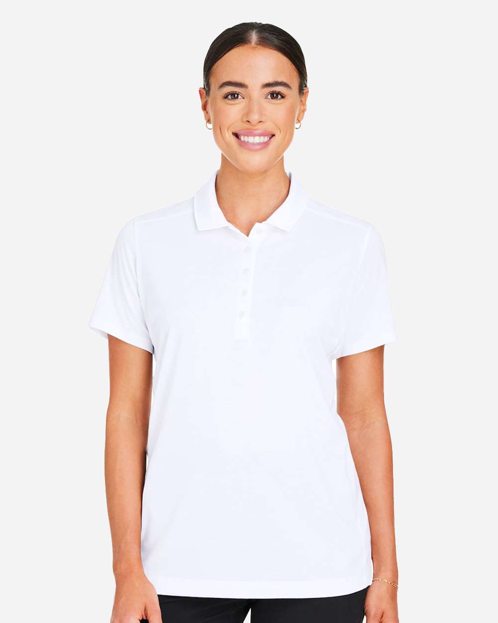 Women's Bandon Polo - OnModelFront - B20746003 - Bright White