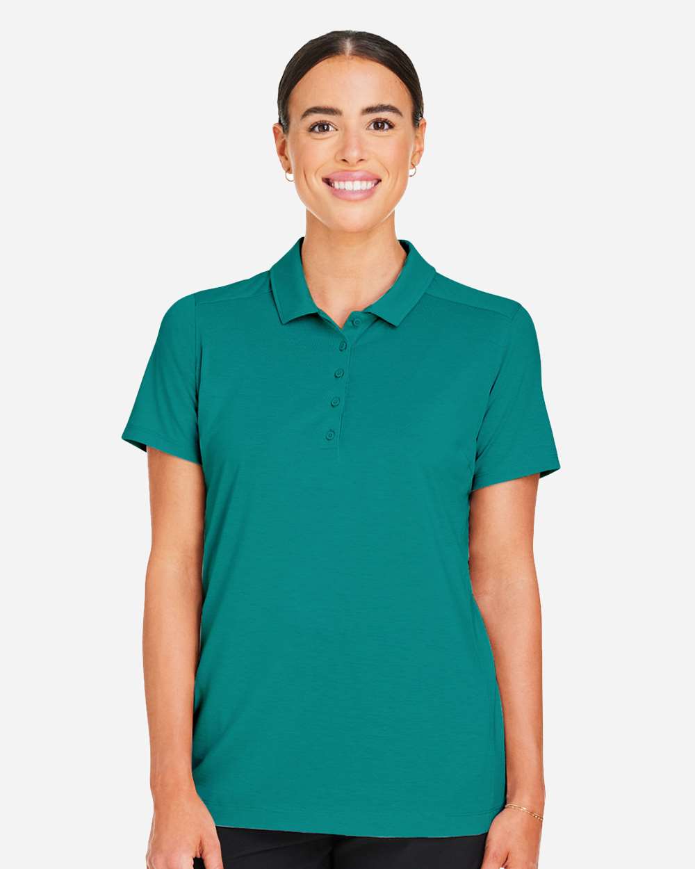 Women's Bandon Polo - OnModelFront - B20746543 - Green Lagoon