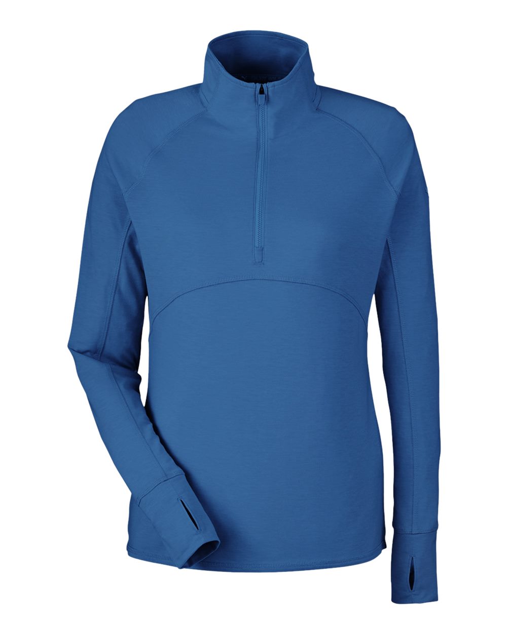 Women's Bandon Quarter-Zip Pullover - Front - B20946103 - Lake Blue