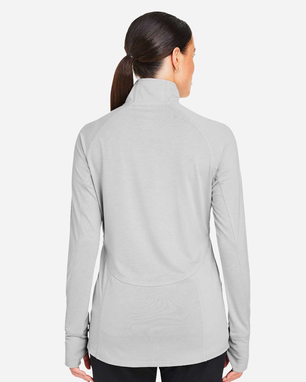 Women's Bandon Quarter-Zip Pullover - OnModelBack - B20946653 - High Rise
