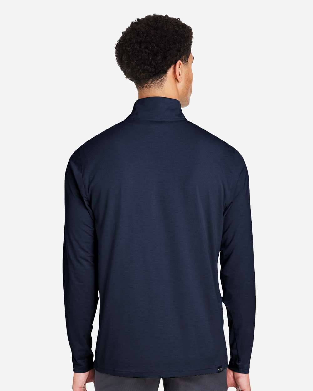 Men's Bandon Quarter-Zip Pullover - OnModelBack - B20846113 - Navy Blazer