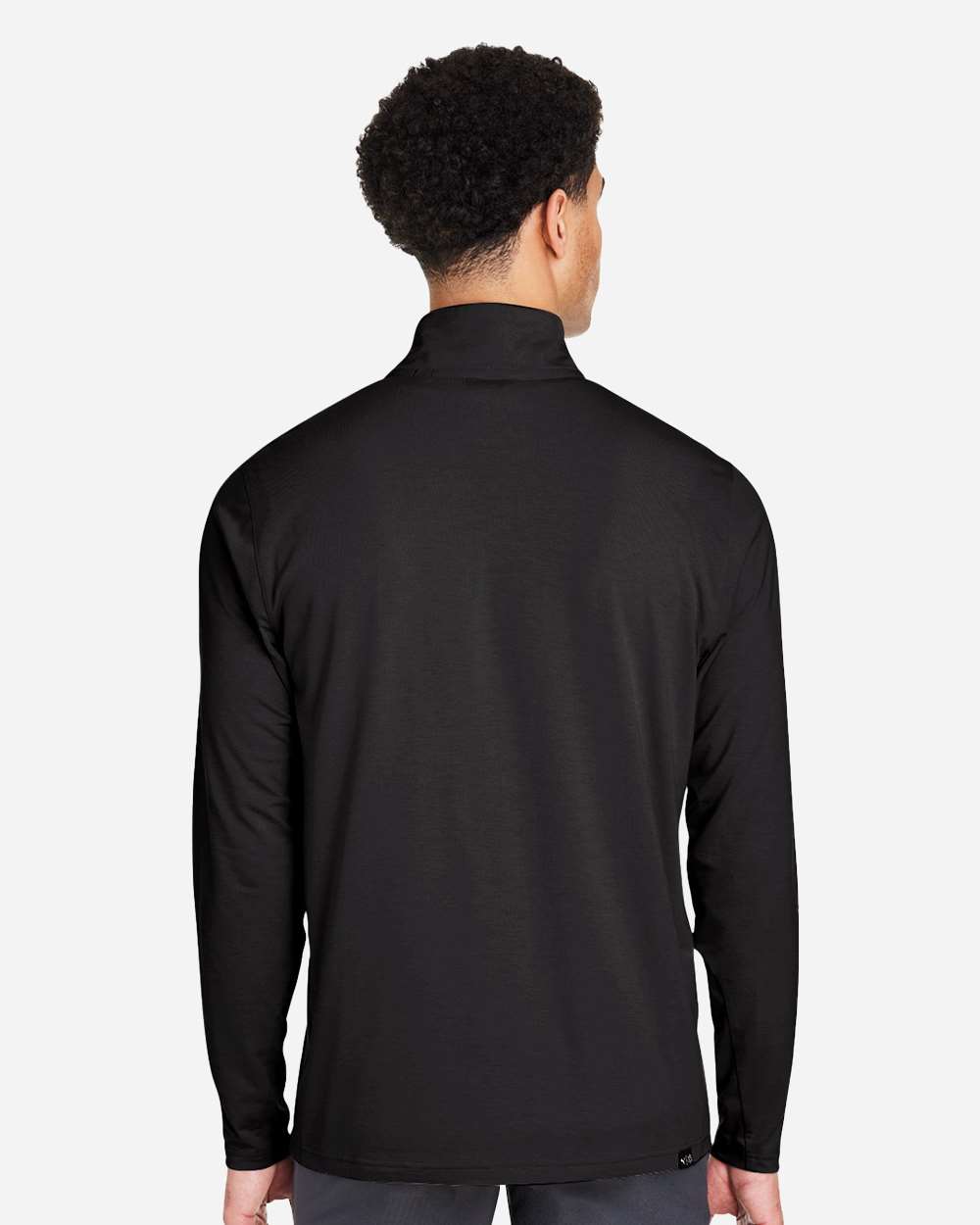 Men's Bandon Quarter-Zip Pullover - OnModelBack - B20846503 - Puma Black