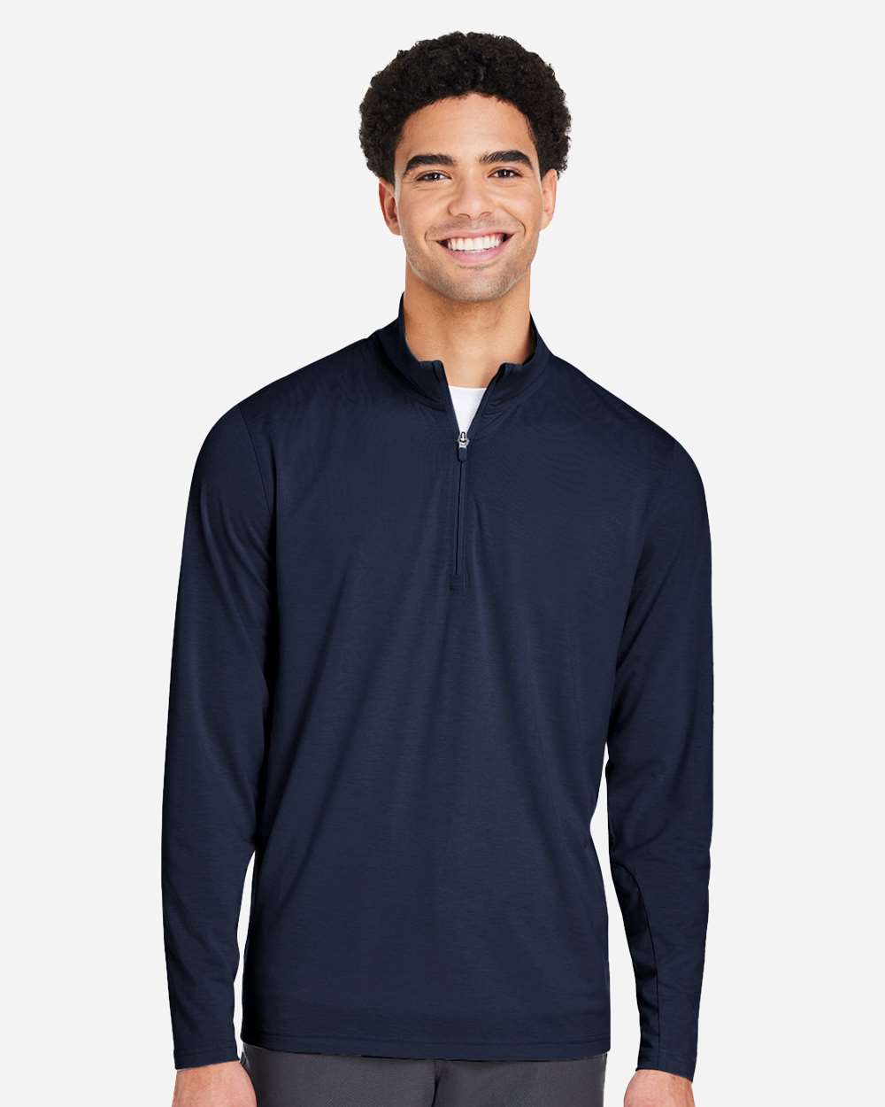Men's Bandon Quarter-Zip Pullover - OnModelFront - B20846113 - Navy Blazer