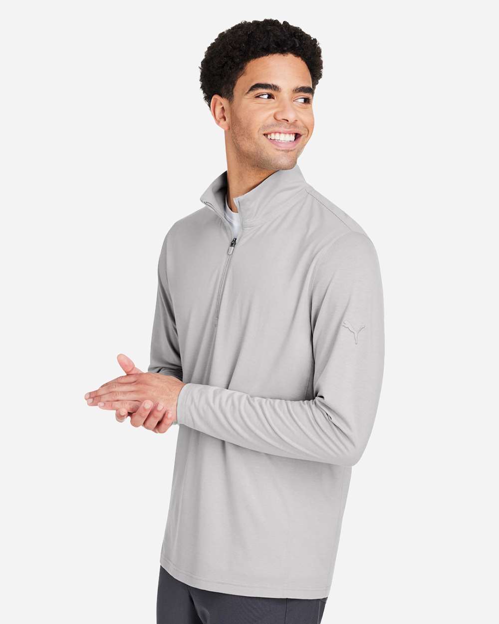 Men's Bandon Quarter-Zip Pullover - OnModelSide - B20846653 - High Rise