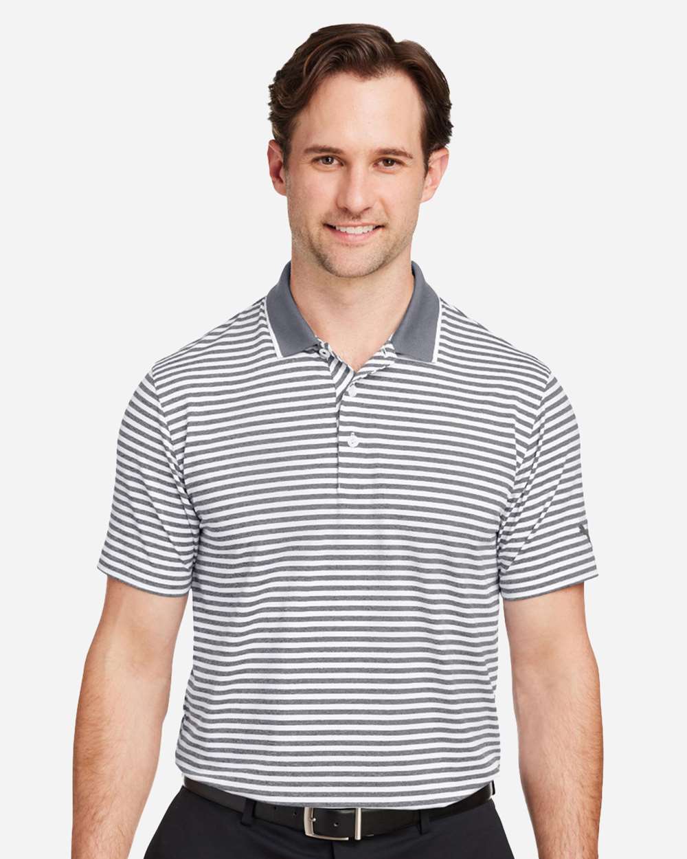 Men's Mattr Feeder Polo - OnModelFront - B16146093 - Quiet Shade