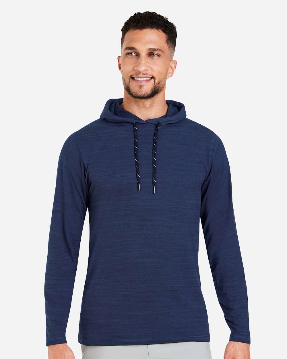 Men's Cloudspun Grylbl Hooded Pullover - OnModelFront - B15346103 - Navy Blazer Heather