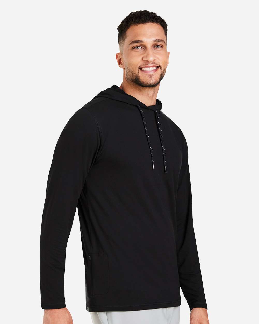 Men's Cloudspun Grylbl Hooded Pullover - OnModelSide - B15346503 - Puma Black