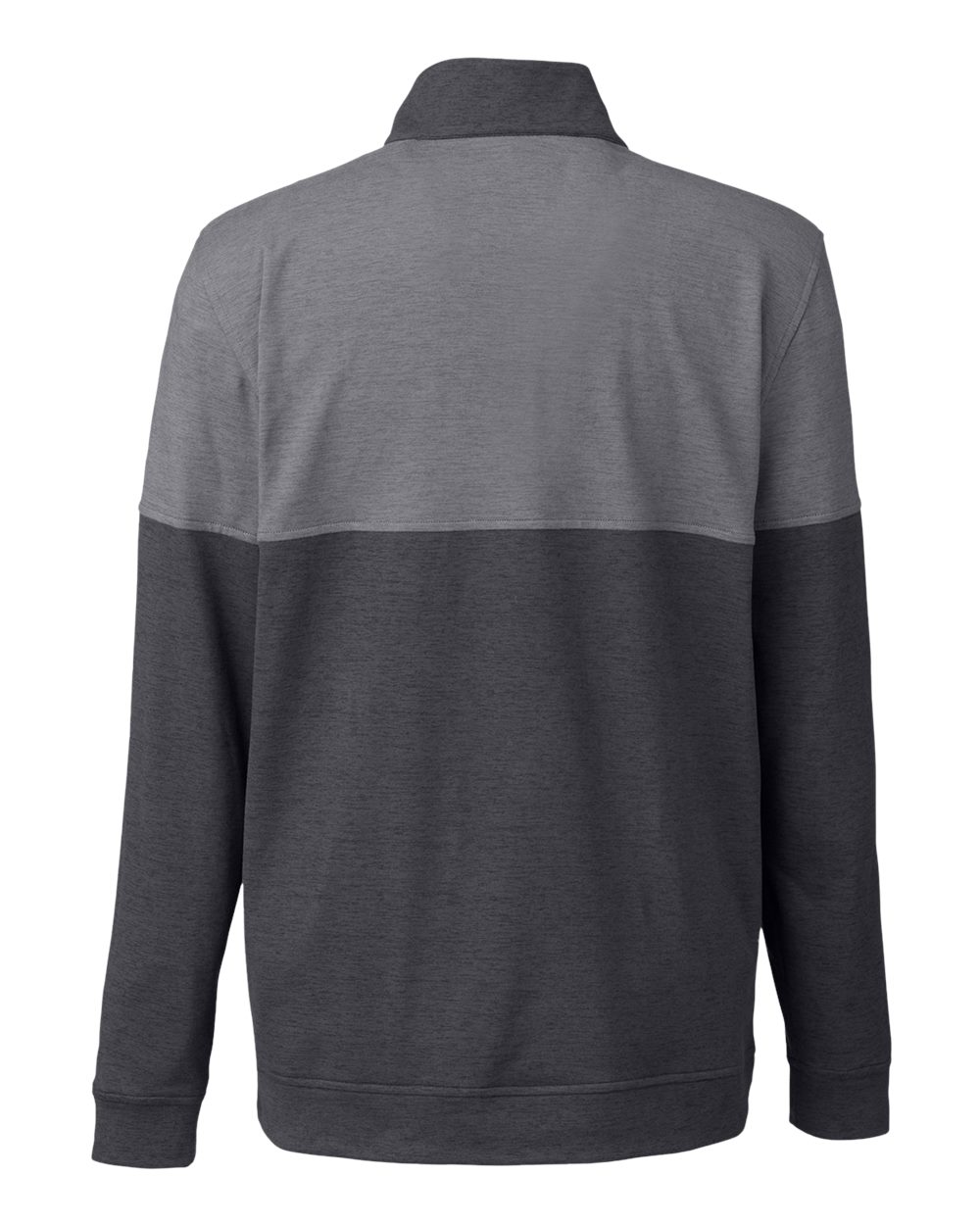 Men's Cloudspun Warm Up Quarter-Zip Pullover - Back - B17146503 - Puma Black/ Quiet Shade