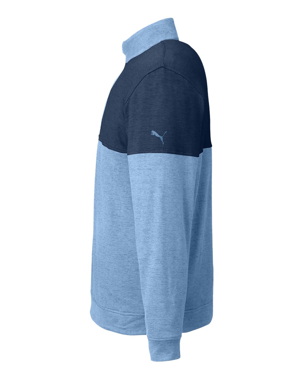 Men's Cloudspun Warm Up Quarter-Zip Pullover - DirectSide - B17146253 - Blue Bell/ Dark Denim