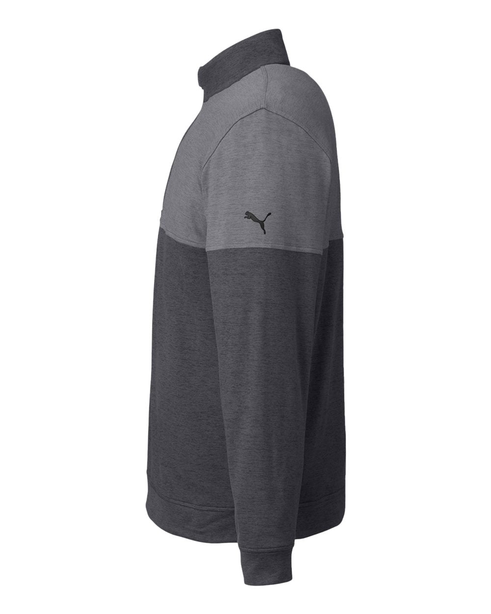 Men's Cloudspun Warm Up Quarter-Zip Pullover - DirectSide - B17146503 - Puma Black/ Quiet Shade