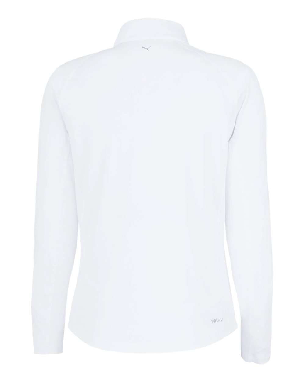 Women's You-V Quarter-Zip Pullover - Back - B19246003 - White Glow