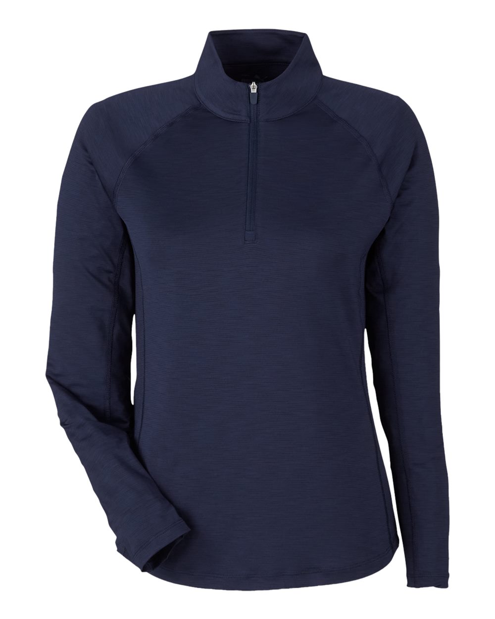 Women's You-V Quarter-Zip Pullover - Front - B19246653 - Deep Navy