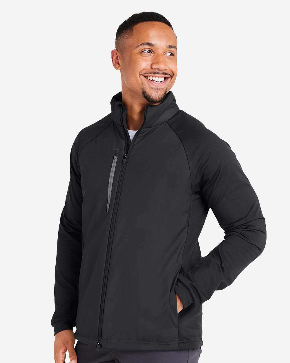 Men's Hielands Jacket - OnModelSide - B19846503 - Puma Black