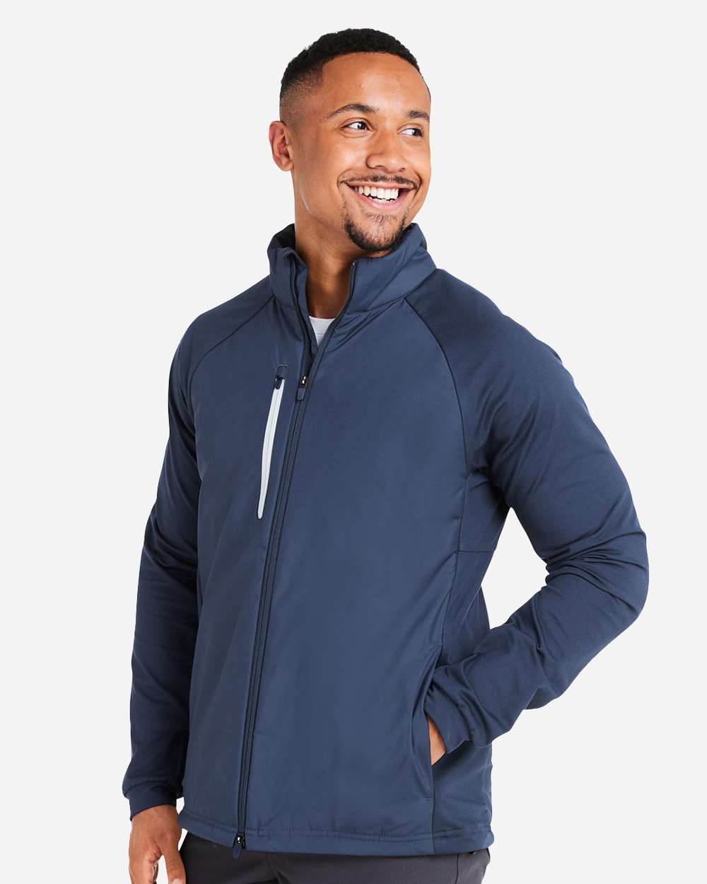 Men's Hielands Jacket - OnModelSide - B19846653 - Deep Navy